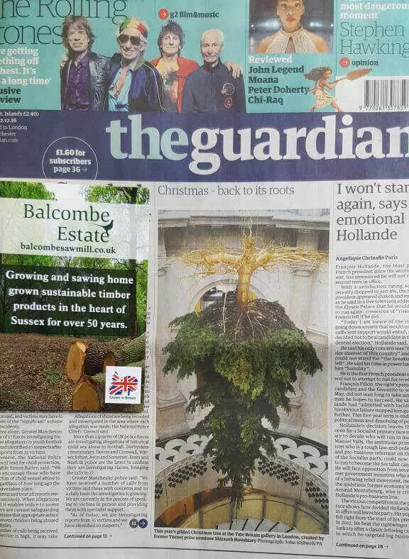 Christmas-Tree-The-Tate-Britian-Guardian-Newspaper (1)